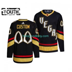 Dětské Hokejový Dres Vegas Golden Knights Personalizované Adidas 2022-2023 Reverse Retro Černá Authentic